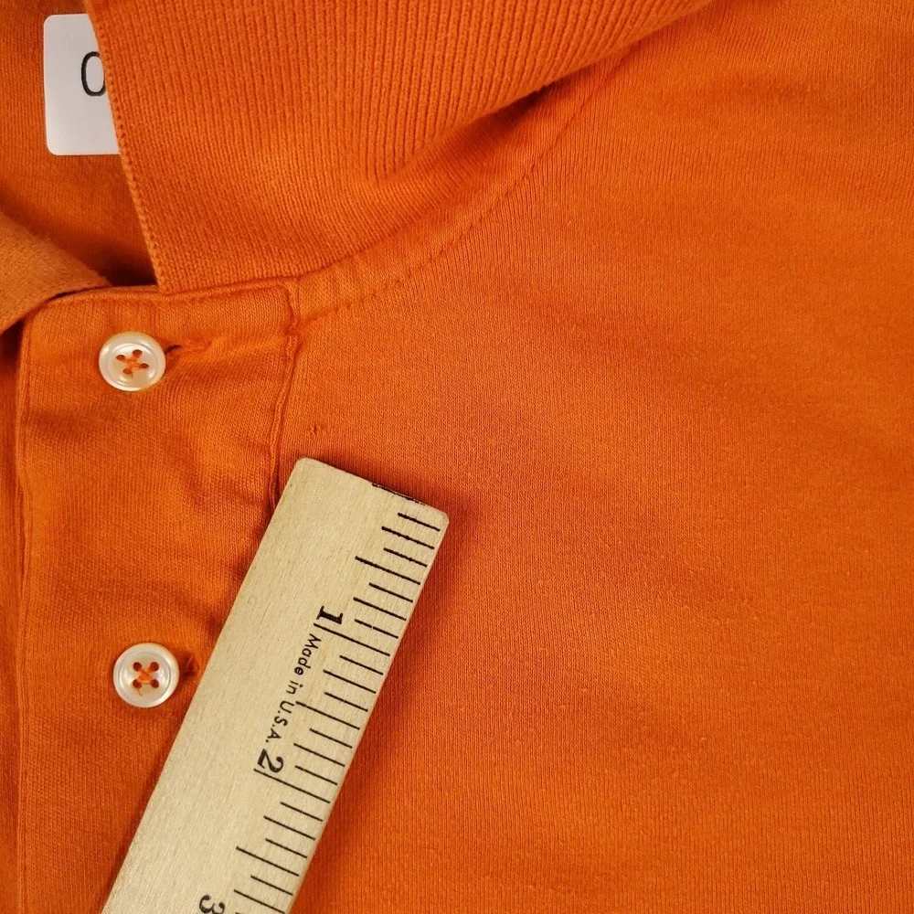 Ralph Lauren Polo Shirt Mens XL Orange Pony Casual Short Sleeve *